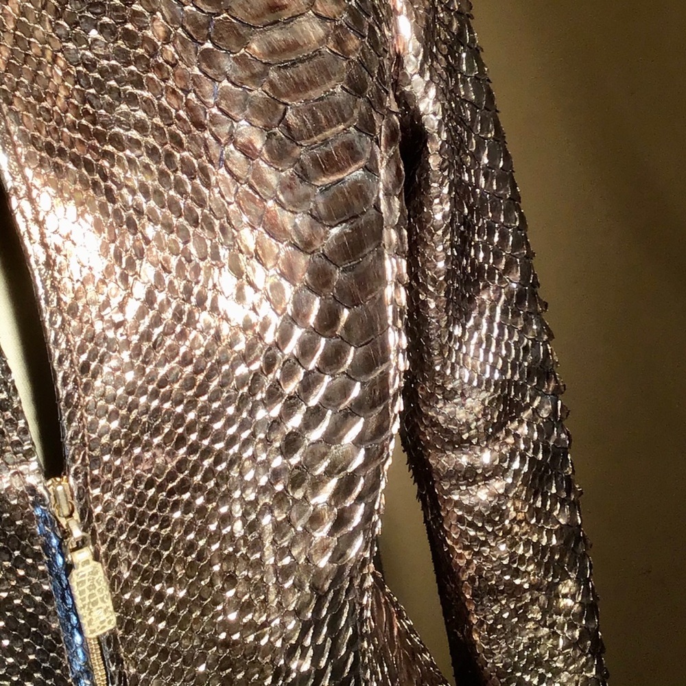 ESCADA COUTURE-Python leather jacket - Picture 4 of 11